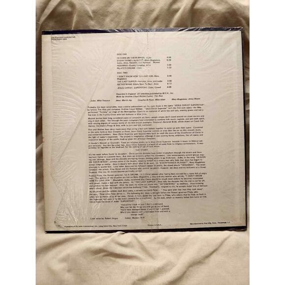 Jesus Christ Superstar SPC-3262 12" LP Vinyl Album - Picture 2 of 5